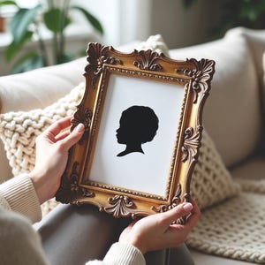 Silhouette Portrait Kids, Profile Silhouette, Silhouette Print Customized, Custom Silhouette Portrait, Silhouette Art Print