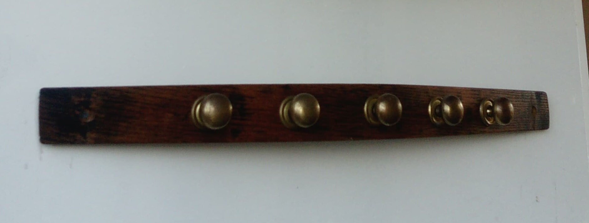 Cider Barrel Stave Coat Hooks, Chêne, Comté Vivant, Rustique, Excentrique, Ferme, Normandie, France,