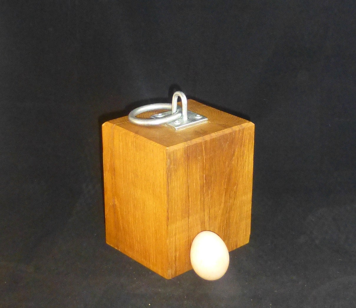 Français Oak Doorstop avec Poignée Galvanisée Industrielle, Fabriquée à La Main, Durable, Naturelle,