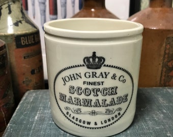 Mushroom Soup Hartley /& Jones New York Vintage Style BLACK PRINT 12 Ib Jar Preserve Jar Keillers Dundee Marmalade