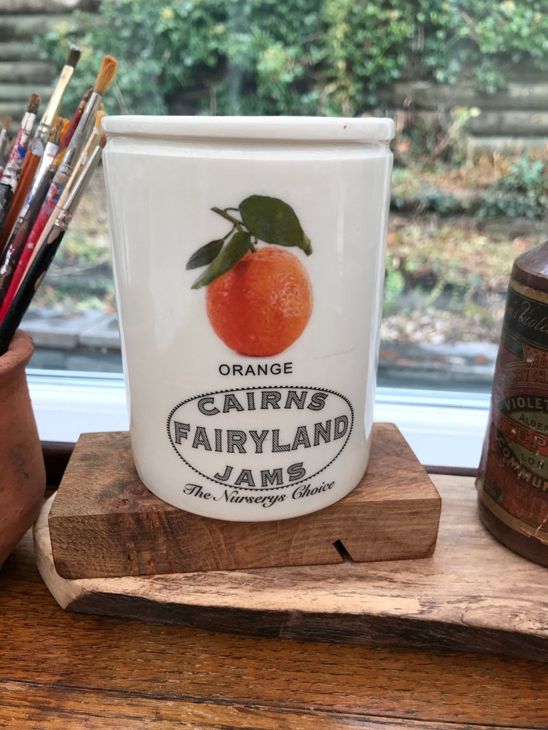 Orange Cairns Fairyland Jam Pot Marmalade Jar Fruit Preserve Etsy