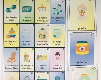 Baby Shower Loteria Etsy