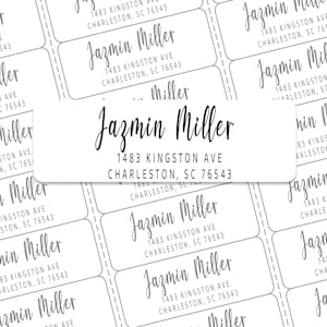 Return Address Labels for Envelopes, Personalized Address Labels,Clear & White Address Labels, Custom Address Labels, Wedding Address Labels