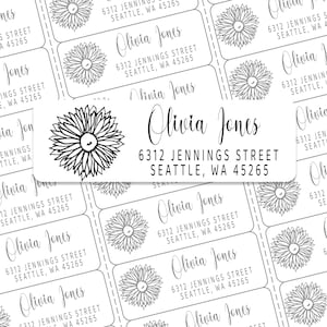 Return Address Labels for Envelopes, Personalized Address Labels,White Address Labels, Custom Address Labels, Wedding Address Labels D-4
