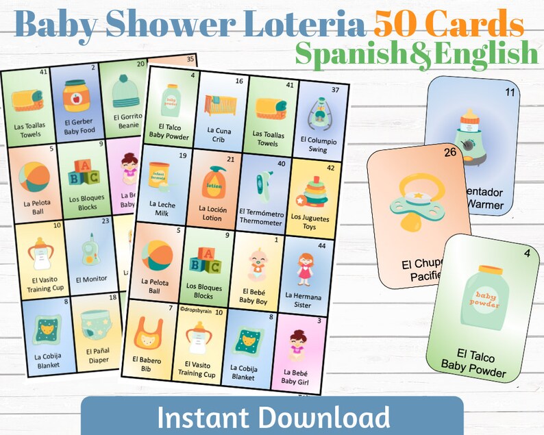 Youngster Shower Loteria 50 Playing cards Spanish-English/Loteria Playing cards / Mexican Boy or girl Shower / Little one Loteria / juegos kid shower / juegos español photo regarding Free Printable Mexican Loteria Cards referred to as Youngster Shower Loteria 50 Playing cards Spanish-English/Loteria Playing cards / Mexican Child Shower / Boy or girl Loteria / juegos kid shower / juegos español