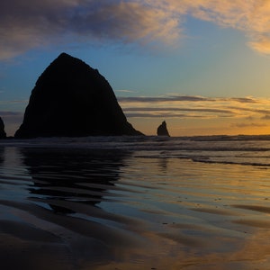 Nature is Never FInished | Canon Beach | Haystack Rock | Sunset | Fine Art Photography|  | Art Print | Oregon Photography
