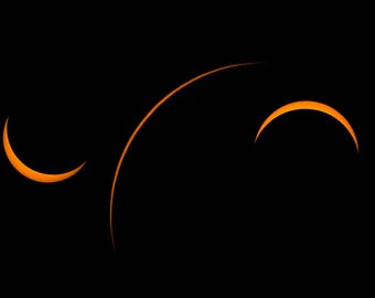 Solar Eclipse | 99.7% | Photography | Portland Oregon Eclipse | 10x20 in.