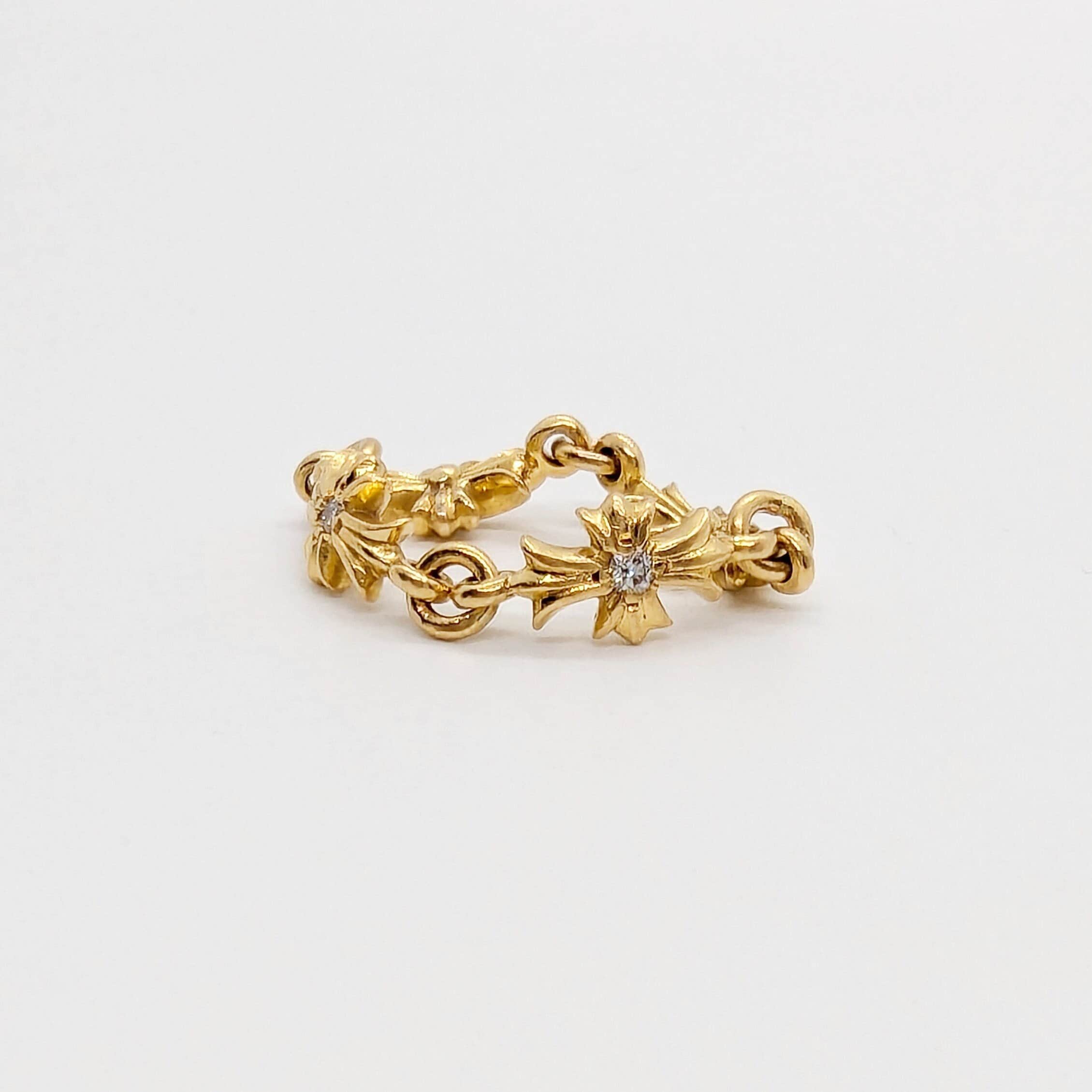 Chrome hearts gold ring deals
