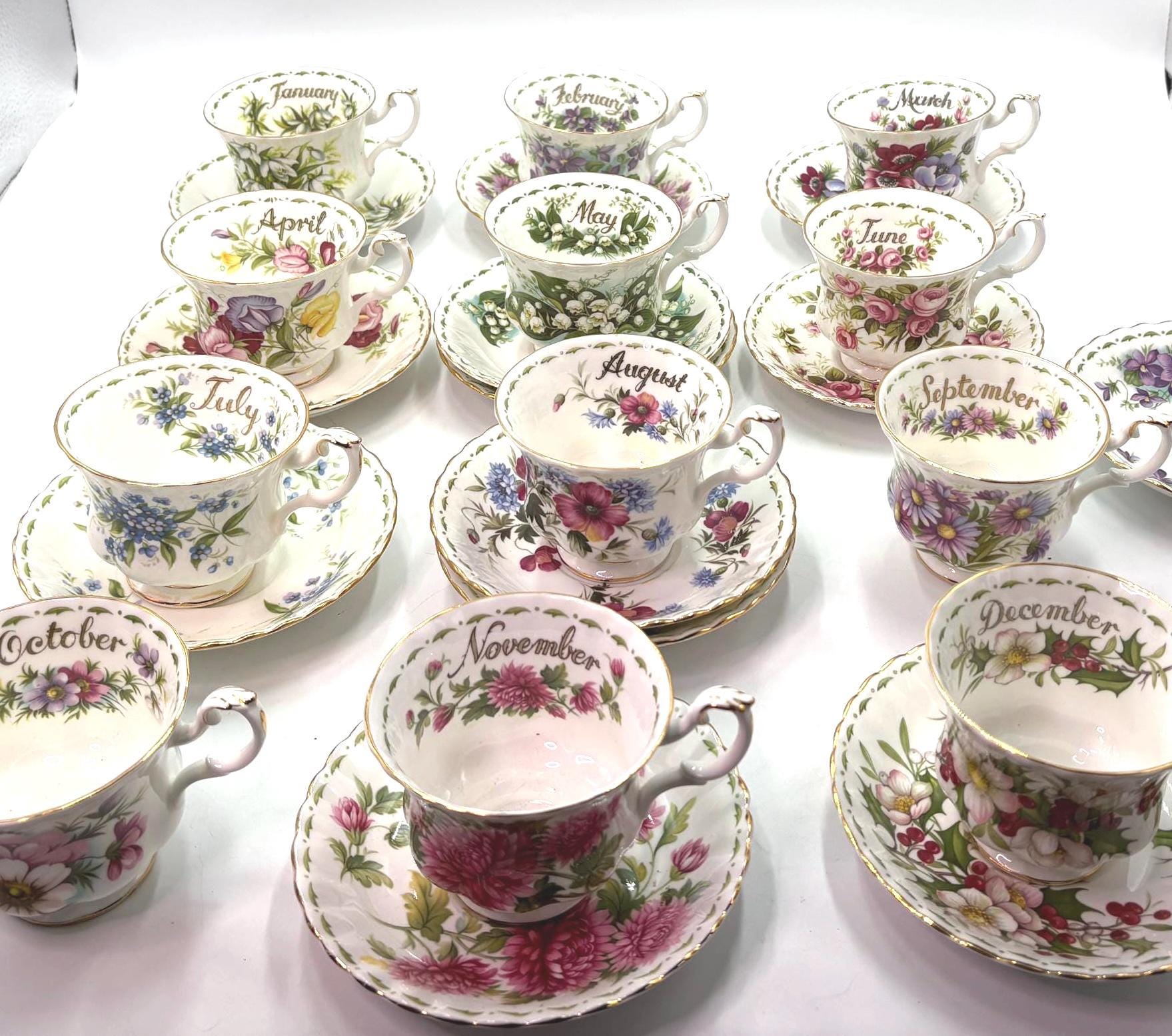 Royal Albert Flower of the Month - Etsy