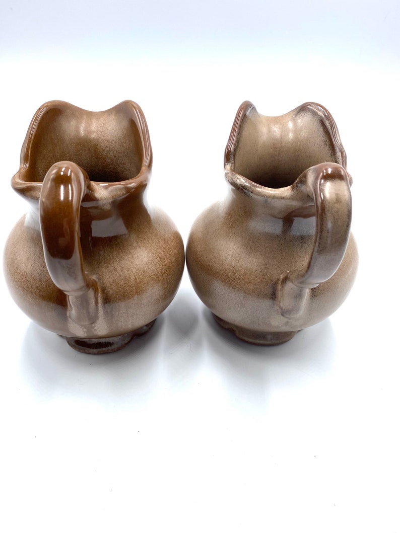 FRANKOMA Plainsman Brown Pitcher and Bowl Set, 30A, 30B, Small Brown Satin Pitcher, Vintage Pottery, Western, Southwest, ONE set available image 5