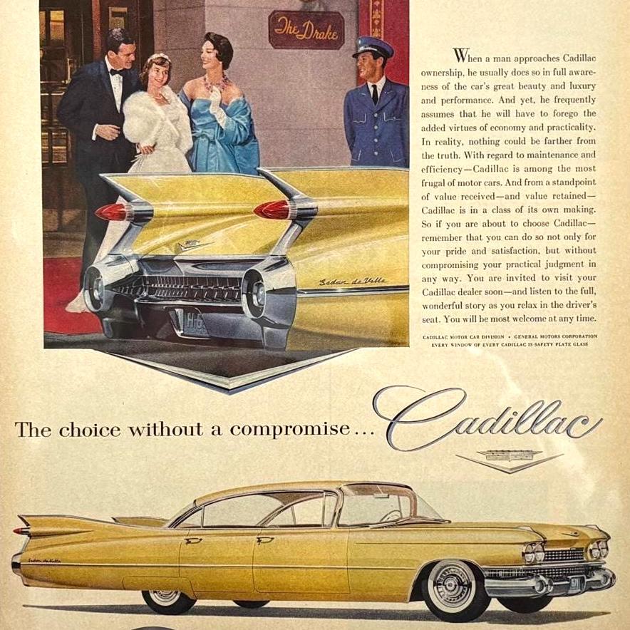 1959 Cadillac Ad - Etsy
