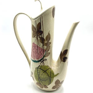 Vintage Red Wing Pottery Tampico Futura Coffee Pot, Speckled, Hanging Melons, Wine Bottle, MCM 1956-1965 Dinnerware, Serving Dish, Tea Pot
