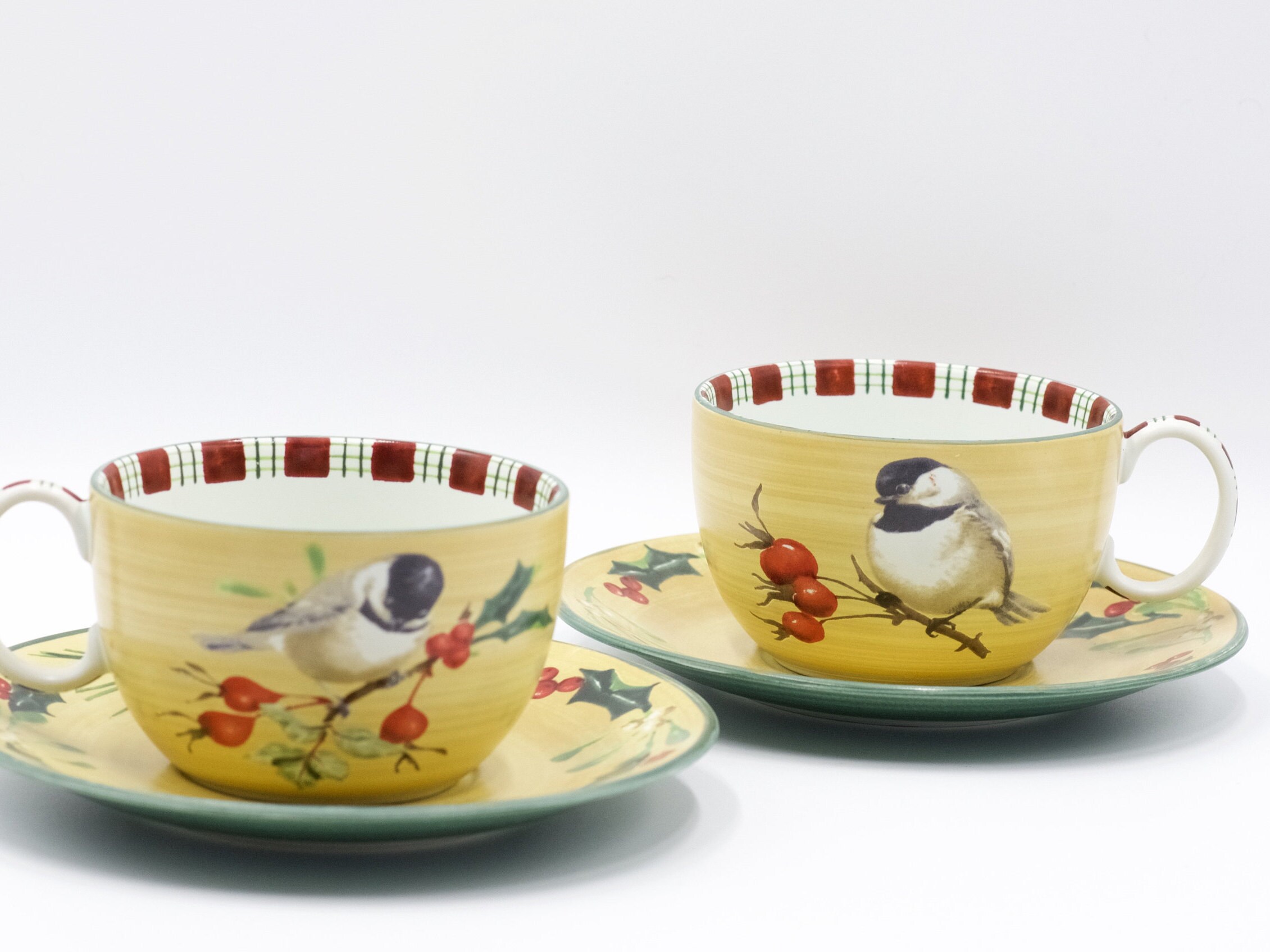 LENOX Winter Greetings Everyday Breakfast Cup and Saucer Gold