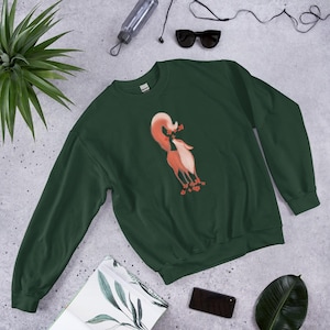 Fox Sweatshirt, Fox Lover Sweatshirt, Kawaii Fox, Forestcore Sweater, Gift For Her