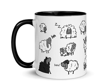 Sheep Coffee Mug, Adorable Animal Lover Gift