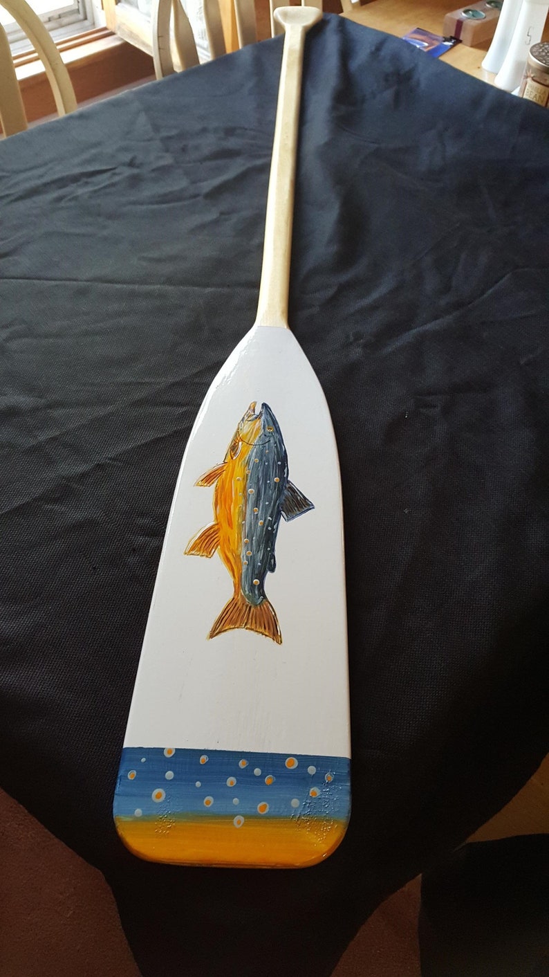 Hand Painted Full Size Canoe Paddle Etsy