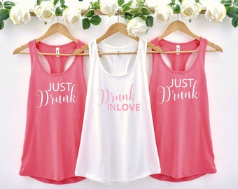 Bachelorette Party Tank Top, Bachelorette Party Shirts Beach, Bachelorette Tank Top, Bridesmaid Tank Top, Drunk In Love, Just Drunk