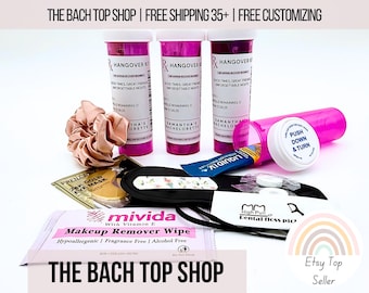 Bachelorette Party Hangover Kits For Girls Trip Bachelorette Party Favors For Bridesmaids Gift Ideas For Bridesmaid Proposal Gift Basket