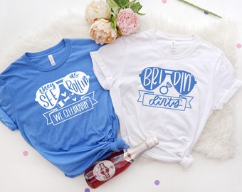 Bridin' Dirty Bachelorette Party Shirt, Bachelorette Party Shirts Beach, Bachelorette Shirt, Bridesmaid Tank Top, Bride Tribe Tank Top