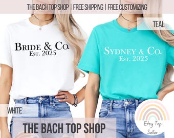 Custom Bridesmaid Shirt Wedding Gift For Bride Bridesmaid Proposal Idea Bridal Shower Present Wedding Theme Bachelorette Party