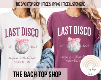 Bachelorette Party Shirts for Nashville Bride Bridesmaid Shirt For Miami For Bridal Party Last Disco Bachelorette Disco Ball Shirt Bach Gift