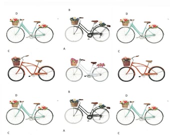 16 pcs x 7,8 cm. Ceramic decals. Pattern 70496-B/2 scenes a,b,c,d