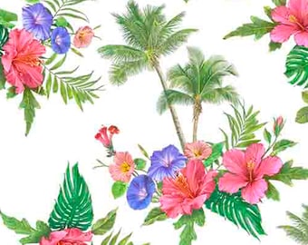 84099-B Tropical small - Ceramic decal sheet (Chintz) - Ceramic decals - Ceramic transfer