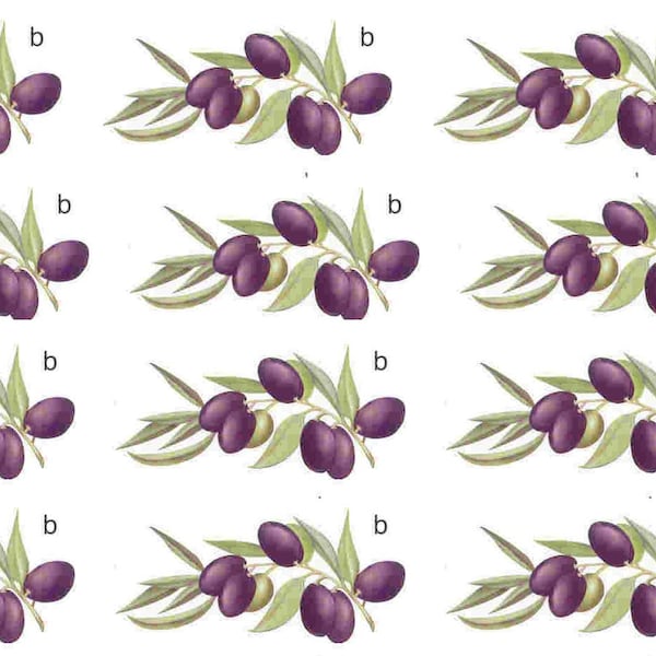 16 pcs x 7,5 cm.  Ceramic decals. Pattern 70414A/3 scenes b.