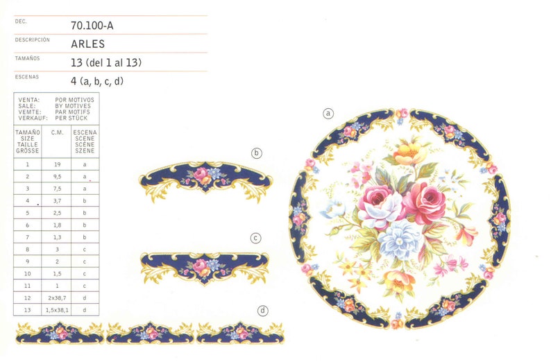 8 Pcs X 7,5cm. Ceramic Decals. Pattern 70100A/3 Scenes A. Etsy UK