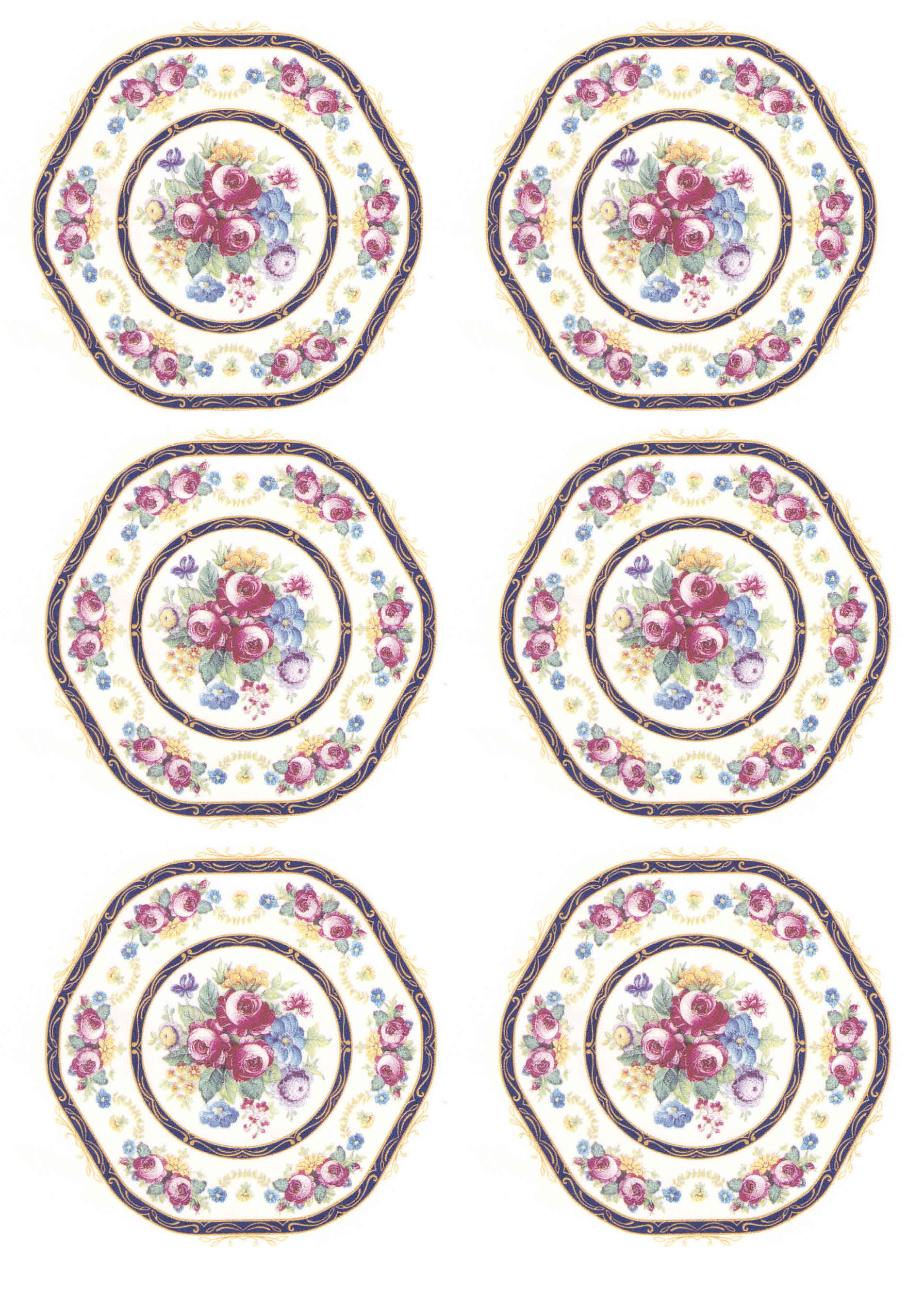 6pcs X 95 Cm. Ceramic Decals. Pattern 70166A/2 Scenes A Etsy UK