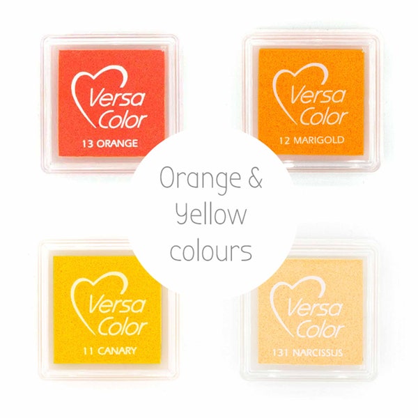 Orange-yellow tones: Versa Color ink pad