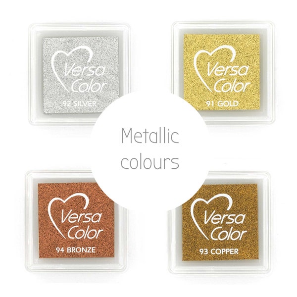 Gold - Silver - Copper - Bronze: Versa Color ink pad