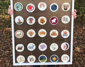 Advent Ornament Embroidery Patterns (25 Patterns)