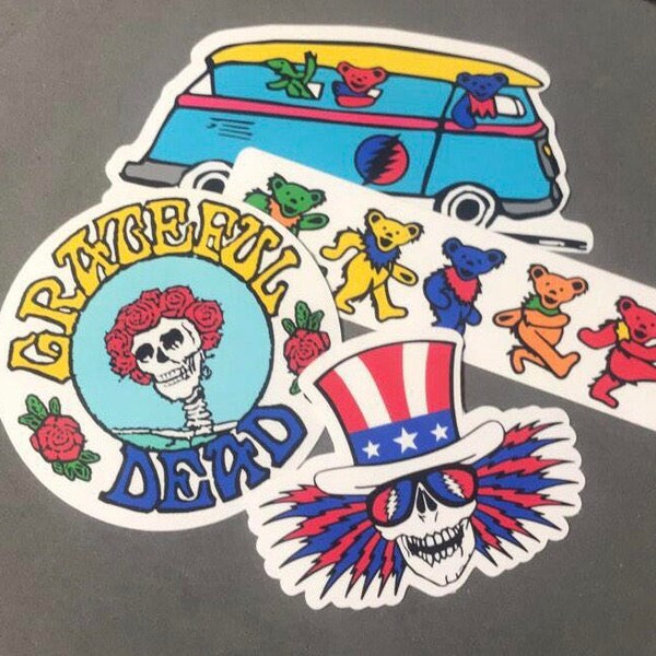 Grateful Dead Colorful Stickers