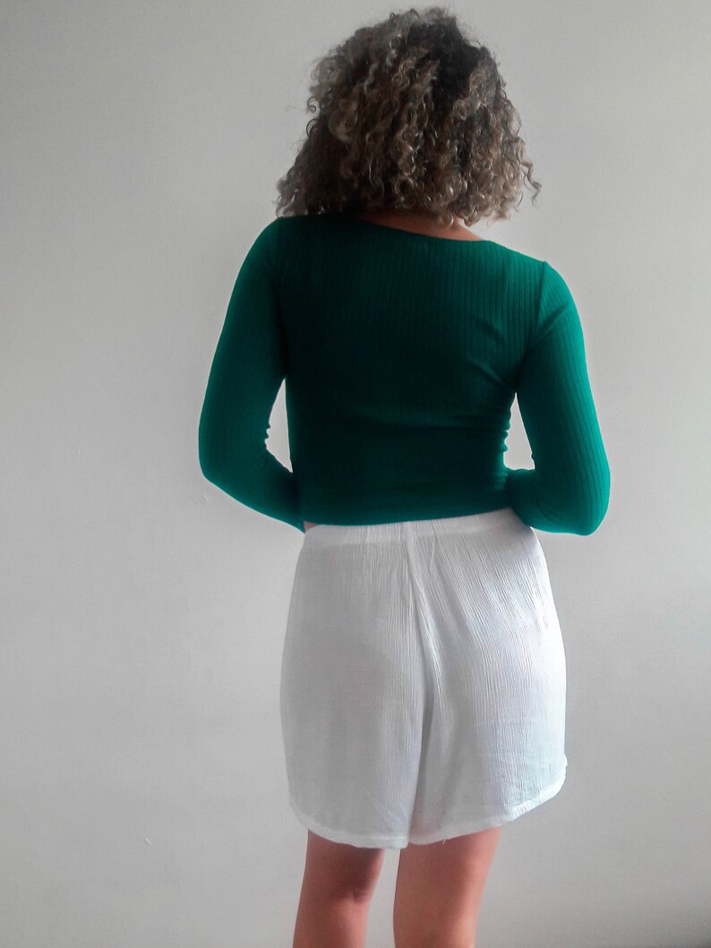 loose fit high waisted shorts