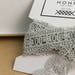 Fancy delicate grey pattern lace trim polyester