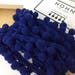 Fluffy Navy Blue Pom Pom trim