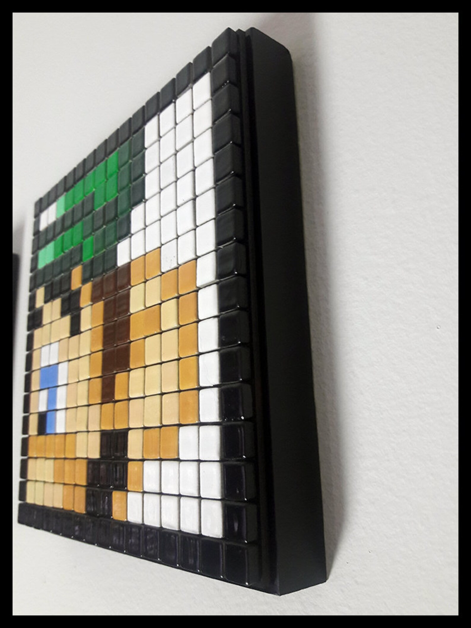 Minecraft Tiles Minecraft 8 Bit Mosaic Wall Hangings Etsy