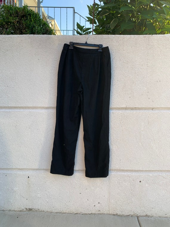 Vintage 70’s L.L. Bean Black Wool Trousers - image 2