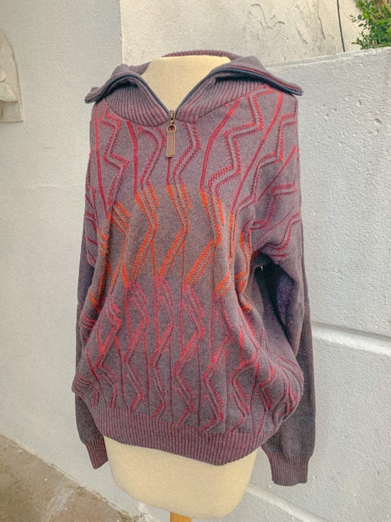 Vintage 90s Tosani Canada Coogi Style Ombré Quarte