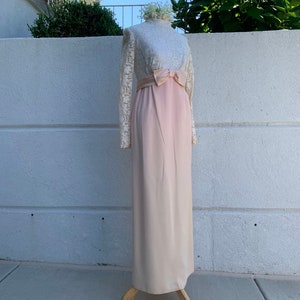 Vintage 60s Edwardian Ombré Gown Union Made image 1