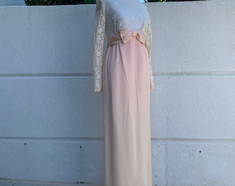 Vintage 60’s Edwardian Ombré Gown Union Made