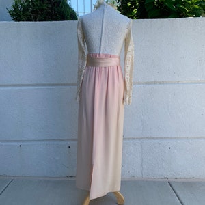 Vintage 60s Edwardian Ombré Gown Union Made image 5