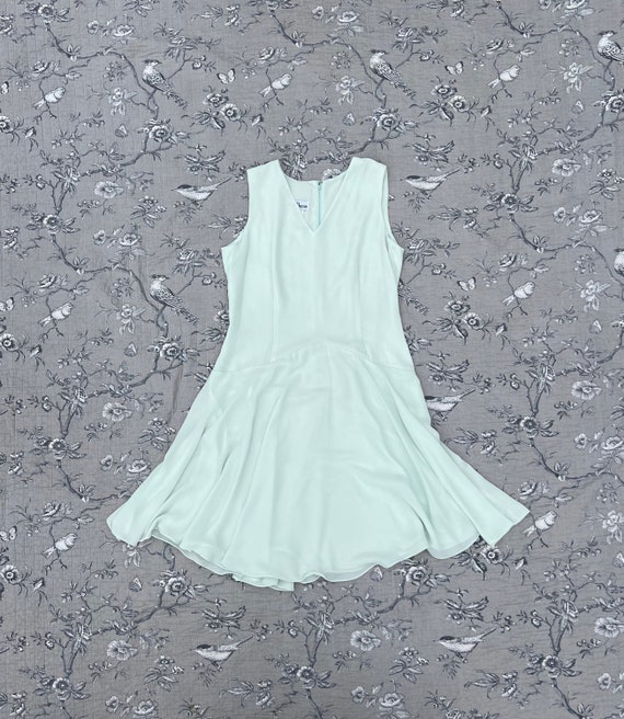 Late 1970s does 1920s Pastel Jade Green Drop Wais… - image 1