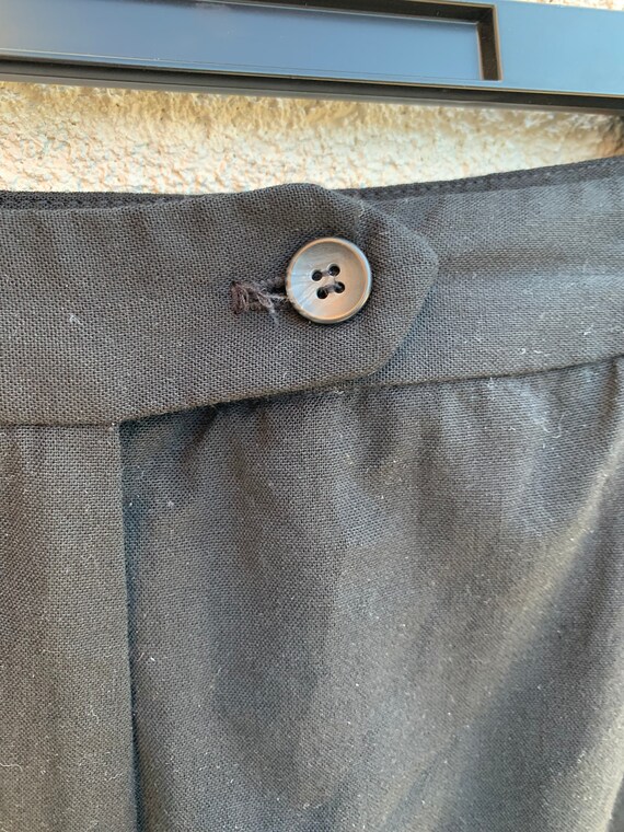 Vintage 70’s L.L. Bean Black Wool Trousers - image 3