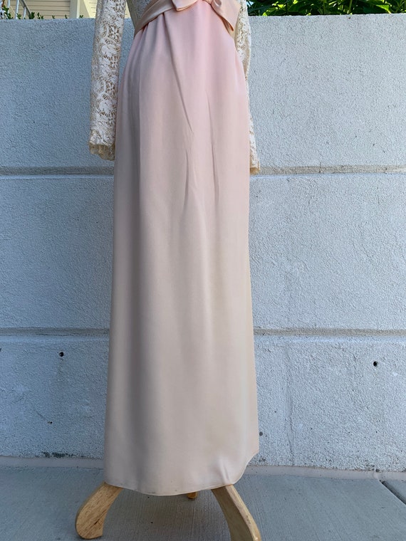 Vintage 60’s Edwardian Ombré Gown Union Made - image 2