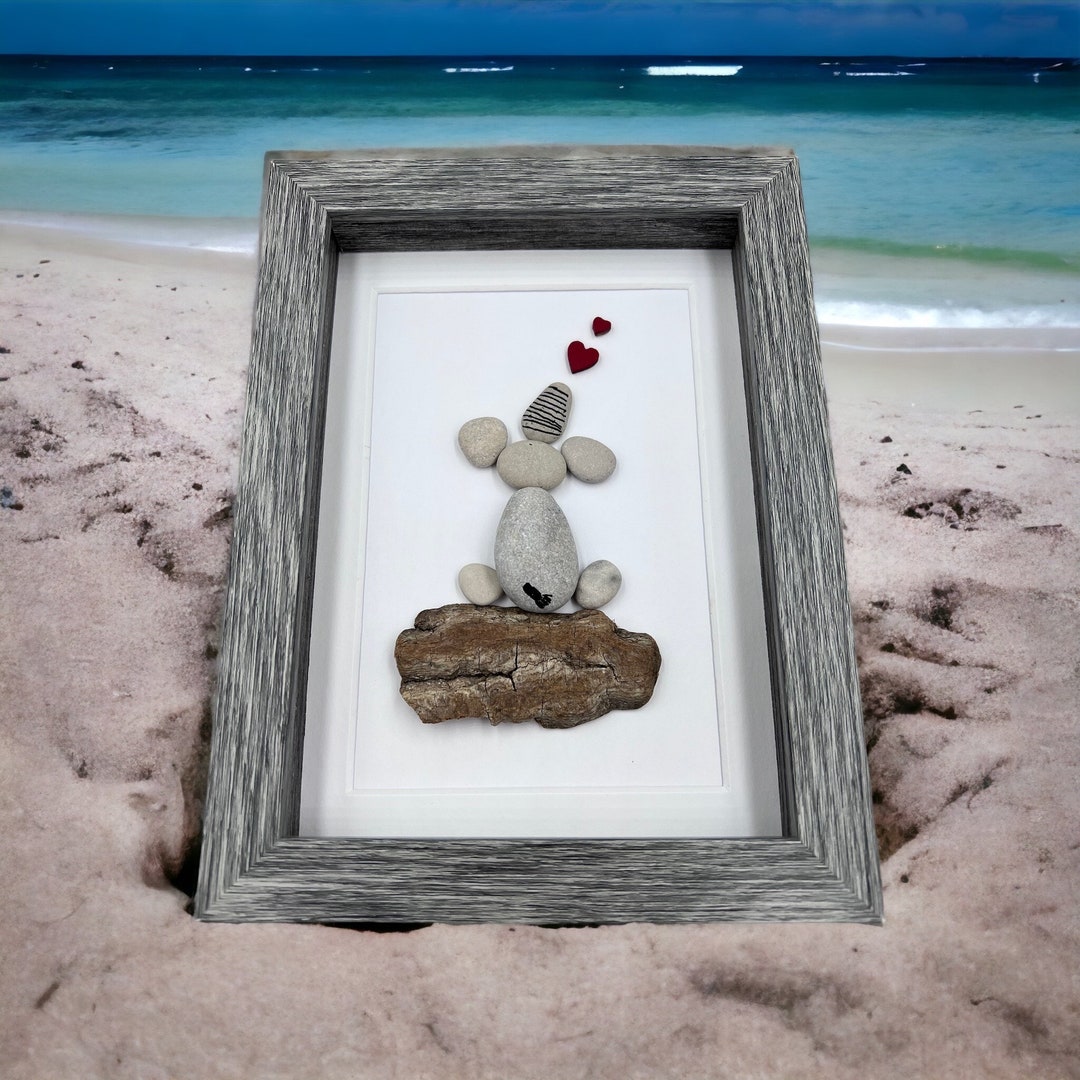 Pebble Art Elephant 5 by 7 Framed Nursery Pebble Art Etsy