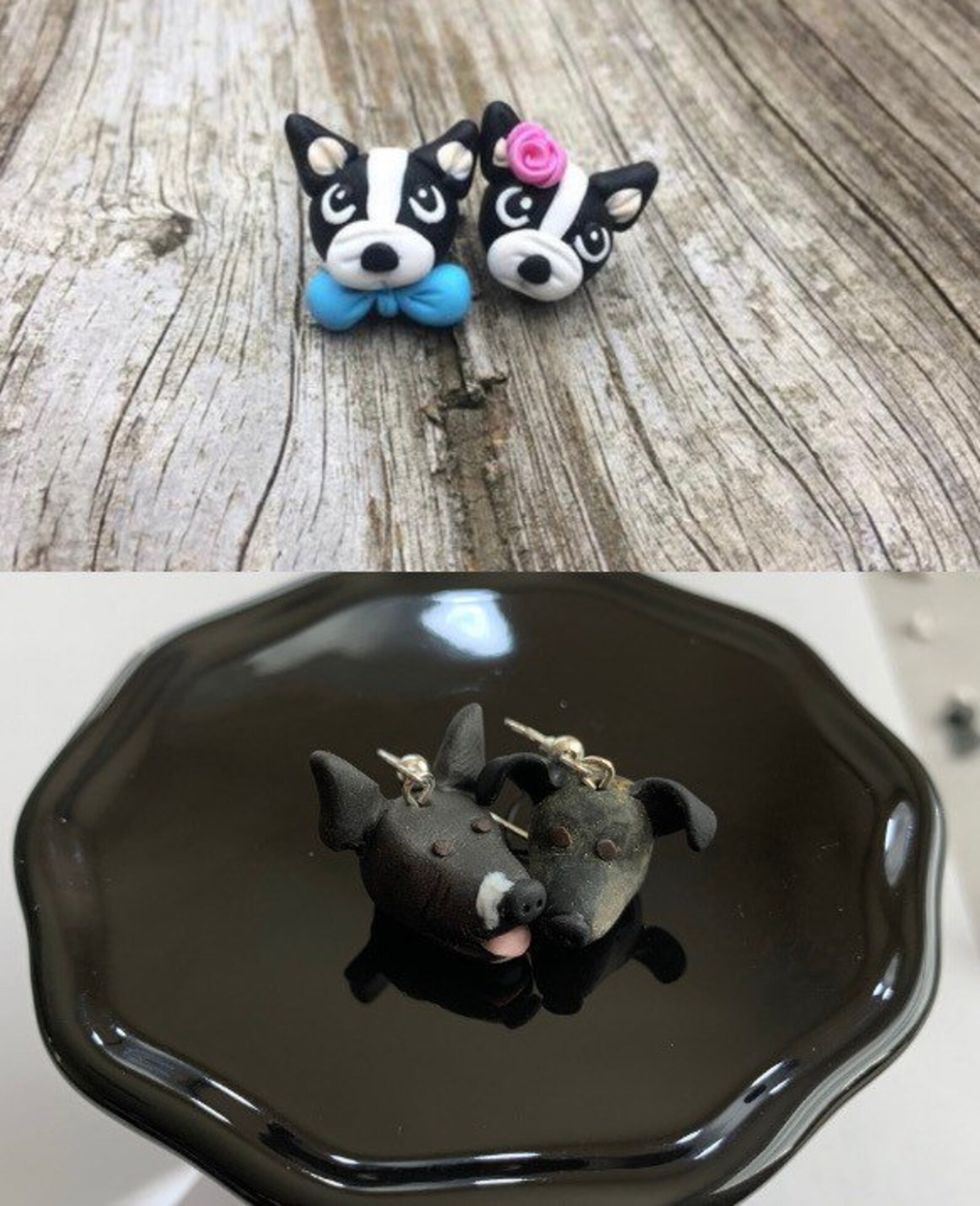 Custom Dog earrings Personalized Dog gifts for owners Custom Etsy