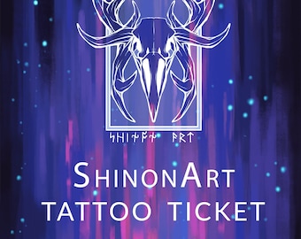 Tattoo Ticket, Tattoo Permission, Tattoo Permit, Signed Permission