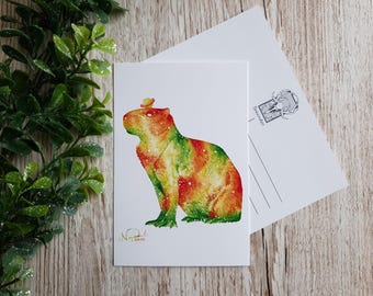 Galactic Capybara Postcard Print